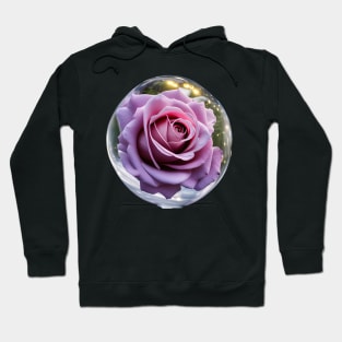 Rose in the glass ball Hoodie